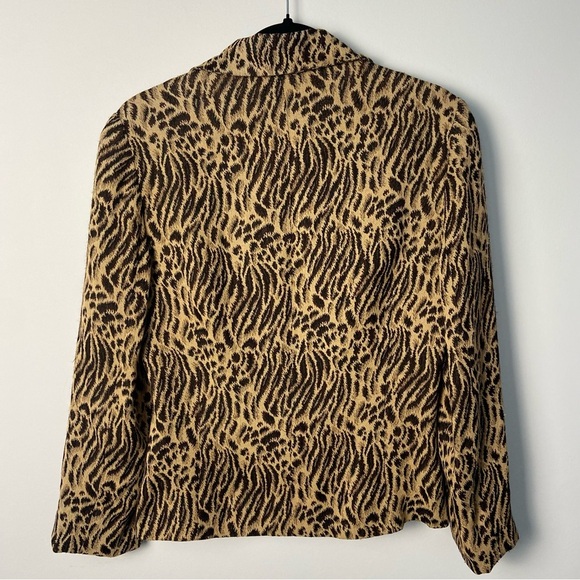 VTG LOUBEN / Vest & Blazer set animal print made in Canada - Picture 6 of 7
